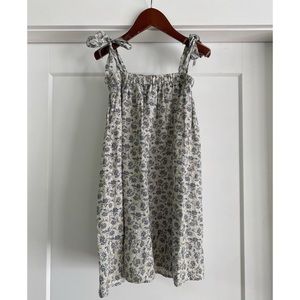 Rylee + Cru blue floral smocked dress